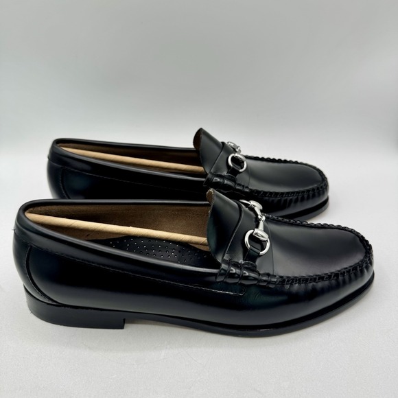 G.H. Bass Lincoln Weejuns Loafers Men\'s Size 10 EE Wide Black Leather Silver main image 11